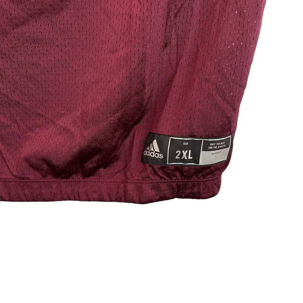 Adidas Techfit Hyped Football Jersey Maroon/White Size 2XL AZ9274 Press Coverage